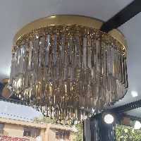 لوستر کریستالی قطر 50  بیست و یک شعله  (پسکرایه)