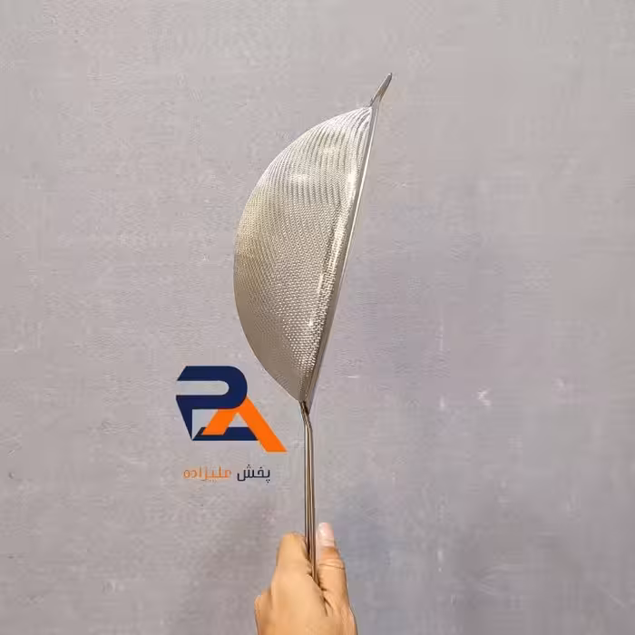 الک استیل صافی استیل دسته دار سایز 22  استیل  اصل ضد زنگ آهنربانگیر  کیفیت عالی تفاله گیر چایی و دمنوش استیل 