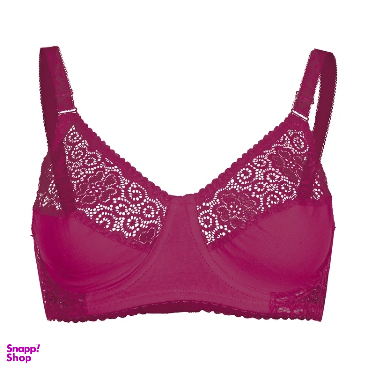 سوتین زنانه طرح گل کد 16 رنگ زرشکی