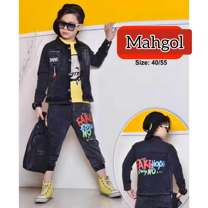 سه تکه لی مشکی اسپرت شیک