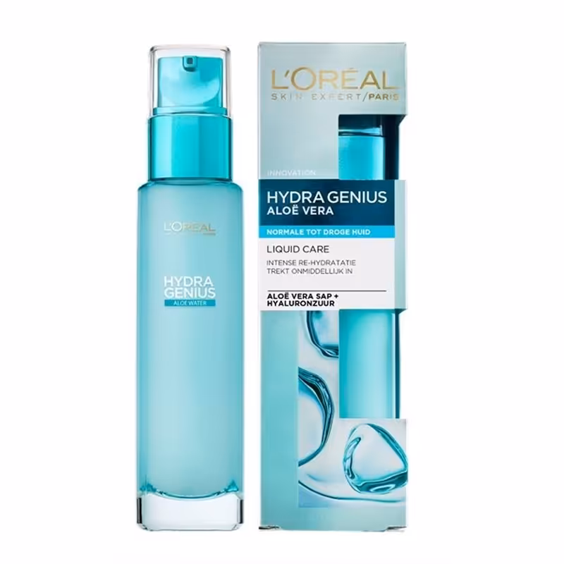 سرم لورال آبرسان آلوئه ورا پوست نرمال و خشک فرانسوی Loreal HYDRA GENIUS Daily Liquid Care • خوش آرا