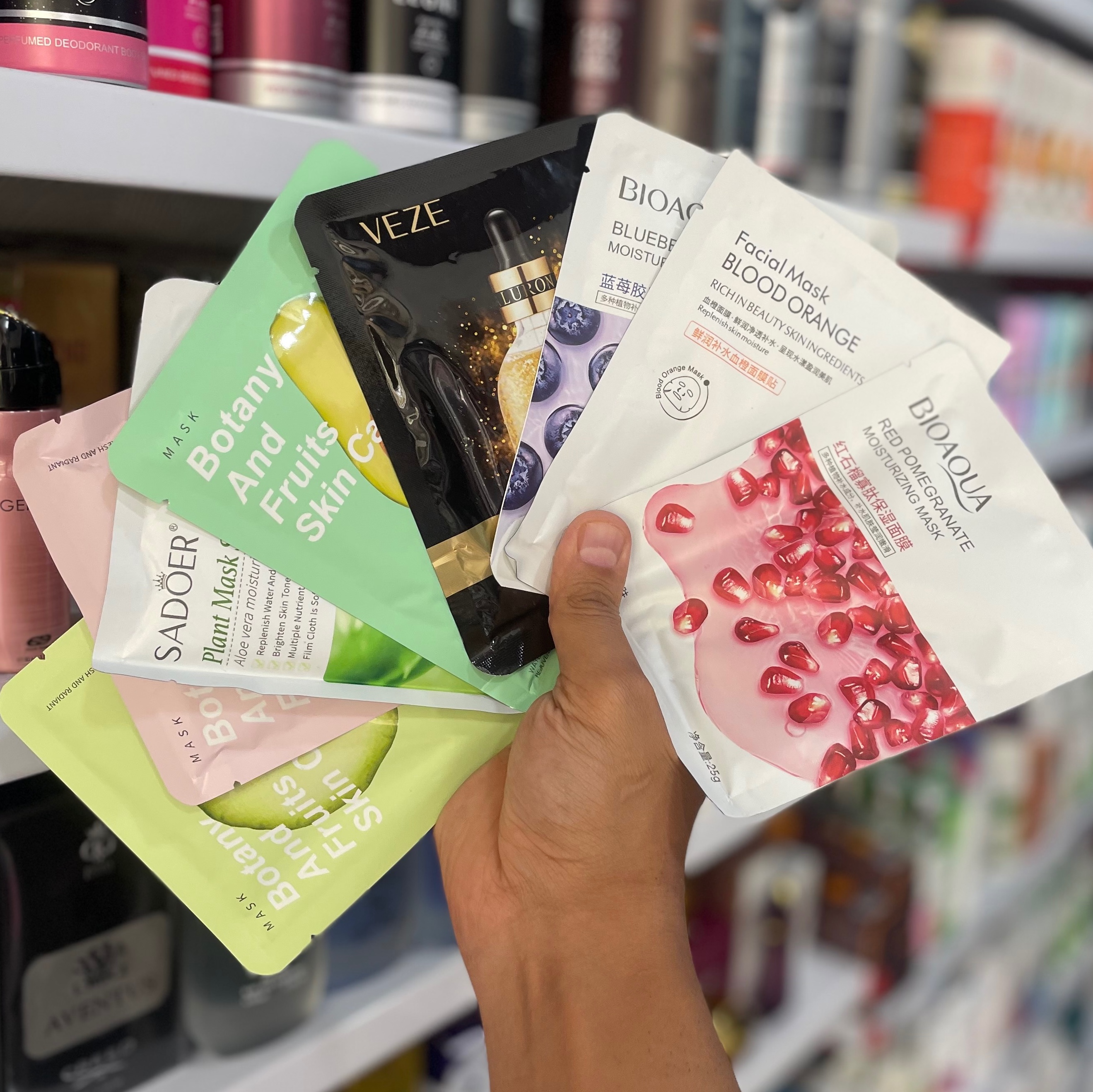 ماسک صورت ورقه ای بسته 10 عددی