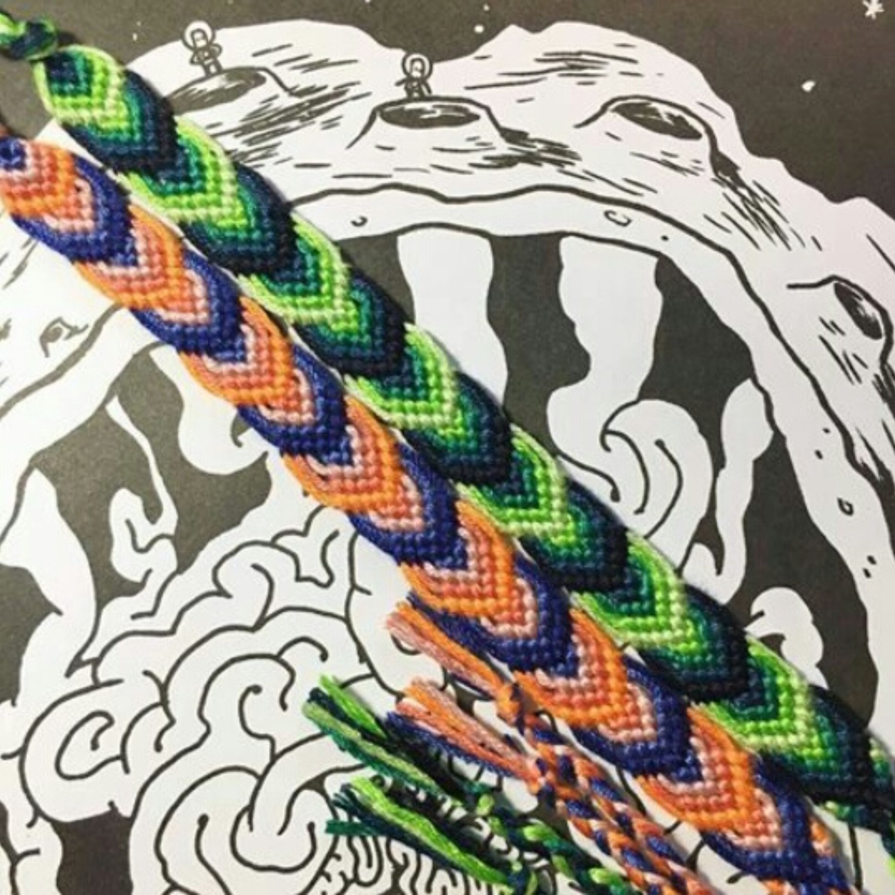 دستبند دوستی طرح برگ کد 77