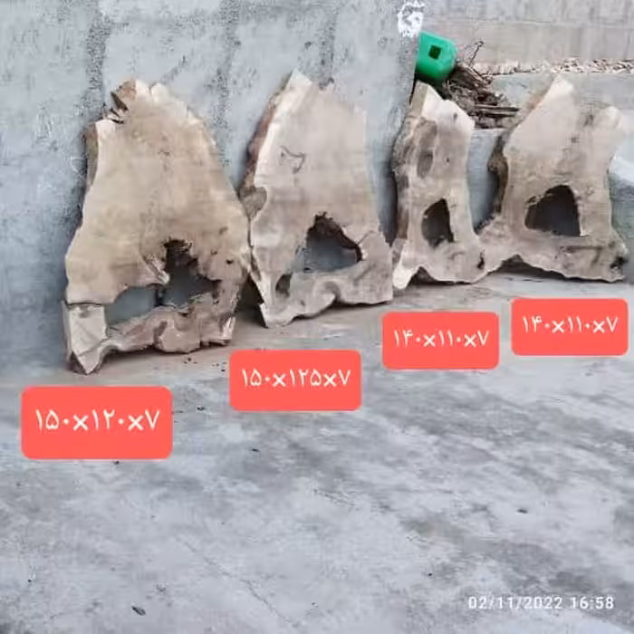 اسلب های زیبای چوب گردو با فرم طبیعی 