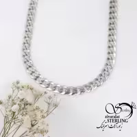 زنجیر کارتیر تخت با نقره 925 عیار کد 16541