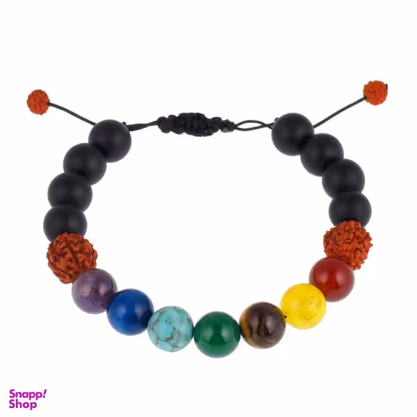 دستبند مدل هفت چاکرا و رودراکشا