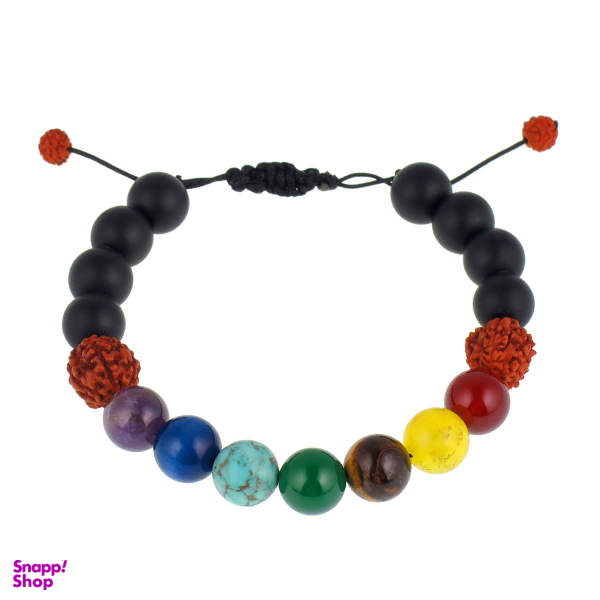 دستبند مدل هفت چاکرا و رودراکشا