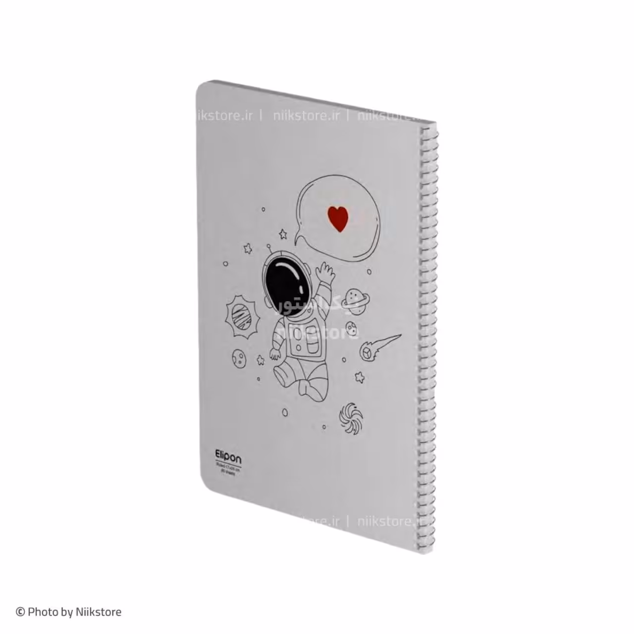 دفتر فنری 80برگ وزیری فانتزی الیپون کد 233