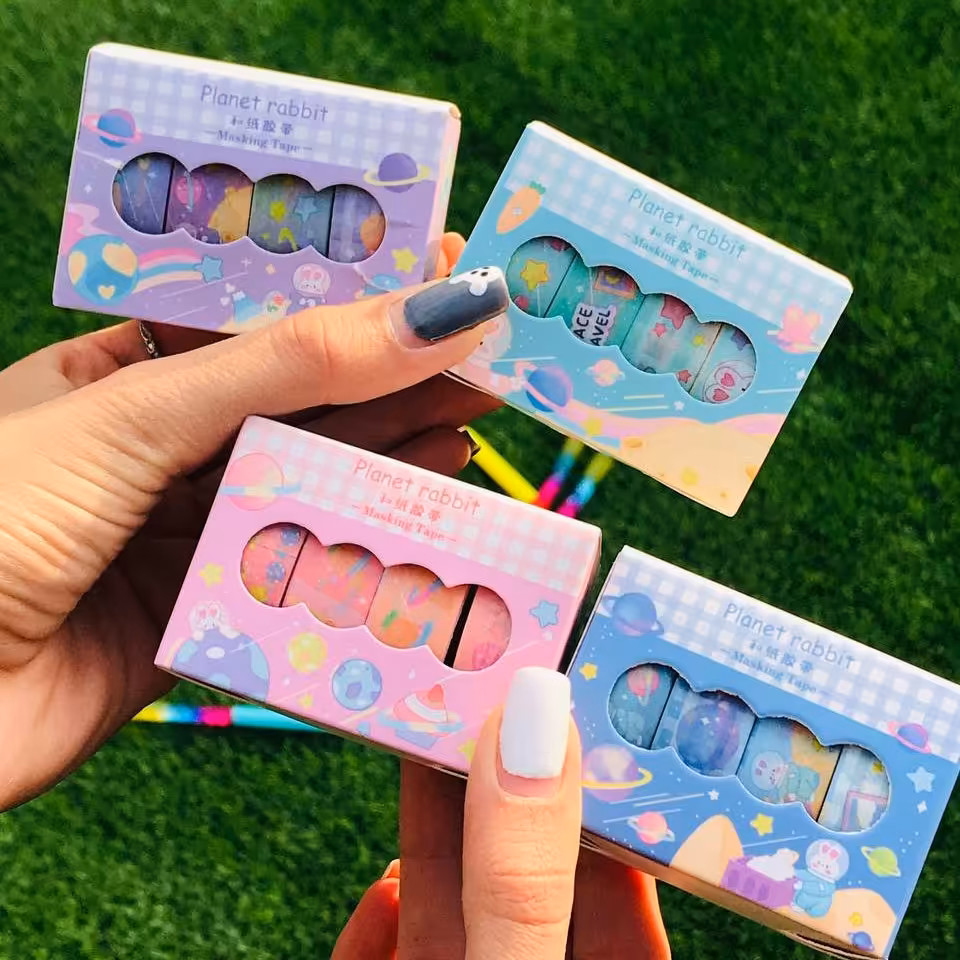 چسب واشی طرح کهشان بسته 4 عددی 