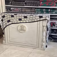 شال نخی اعلا  سفید مشکی  S13