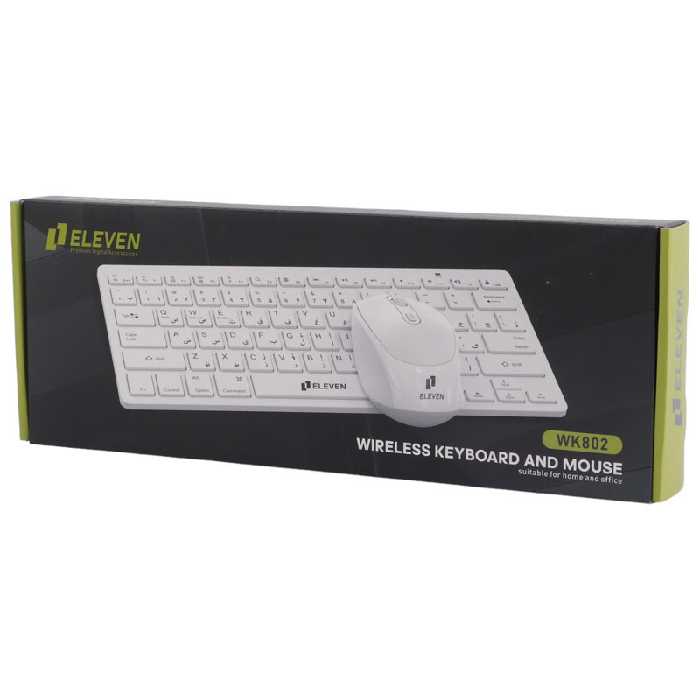 کیبورد و ماوس بی سیم مینی الون ELEVEN WK802