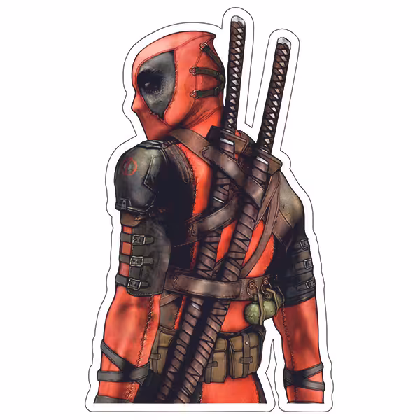 استیکر لپ تاپ طرح Deadpool کد 01
