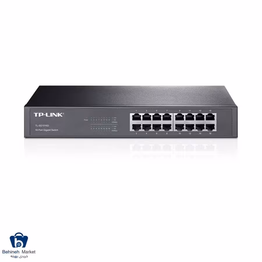 سوییچ 16 پورت گیگابیتی و دسکتاپ-رکمونت تی پی-لینک مدل TL-SG1016D