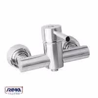 شیر توالت شودر مدل موناکو پلاس کروم مات