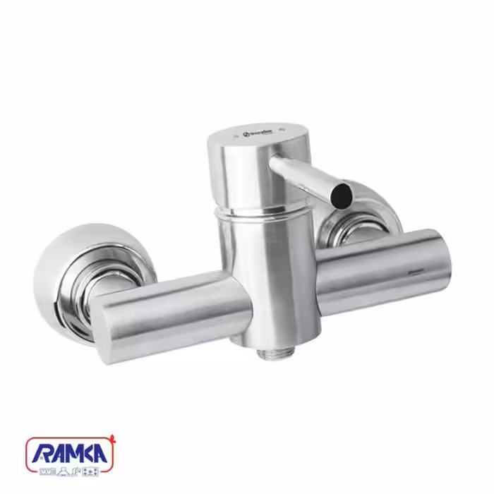 شیر توالت شودر مدل موناکو پلاس کروم مات