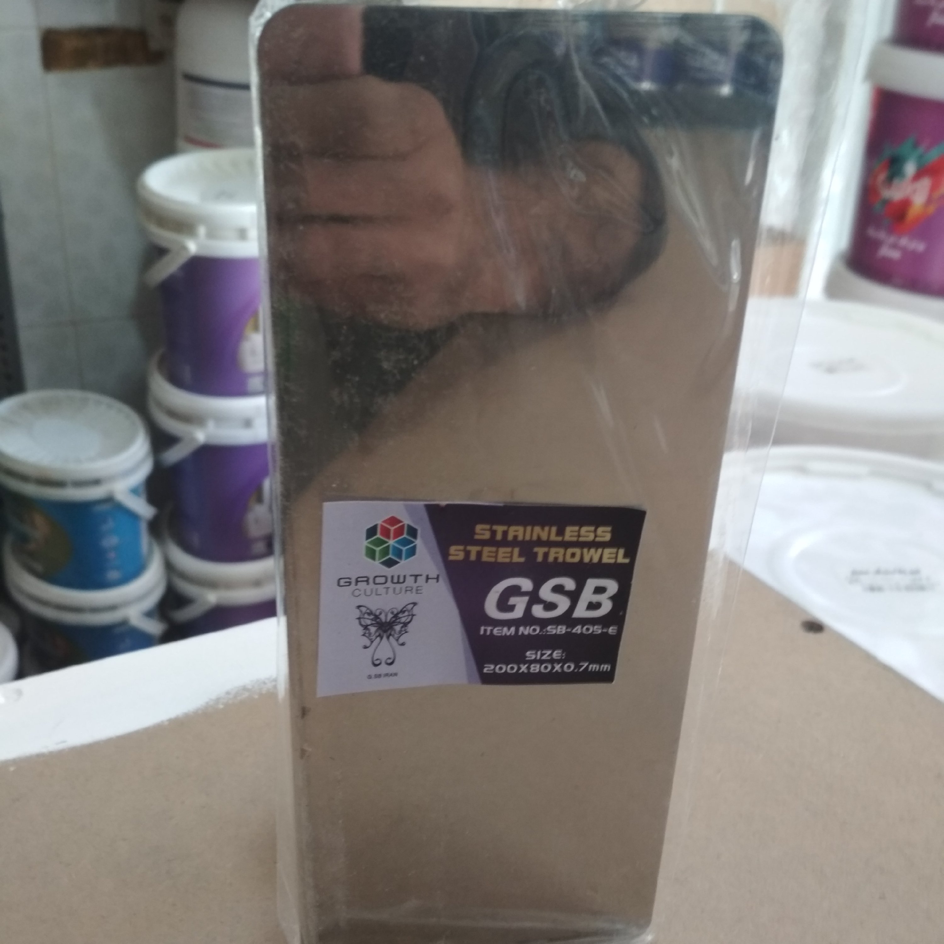 ماله استیل دسته چوبی