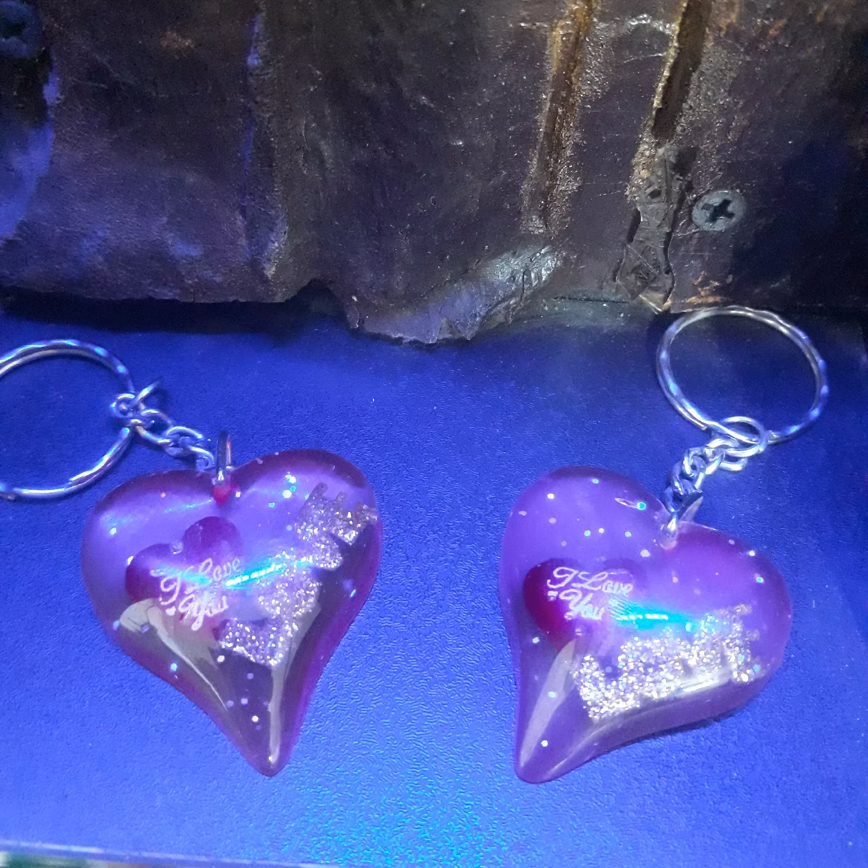 جاکلیدی قلب شیشه ای (پک 2 تایی)