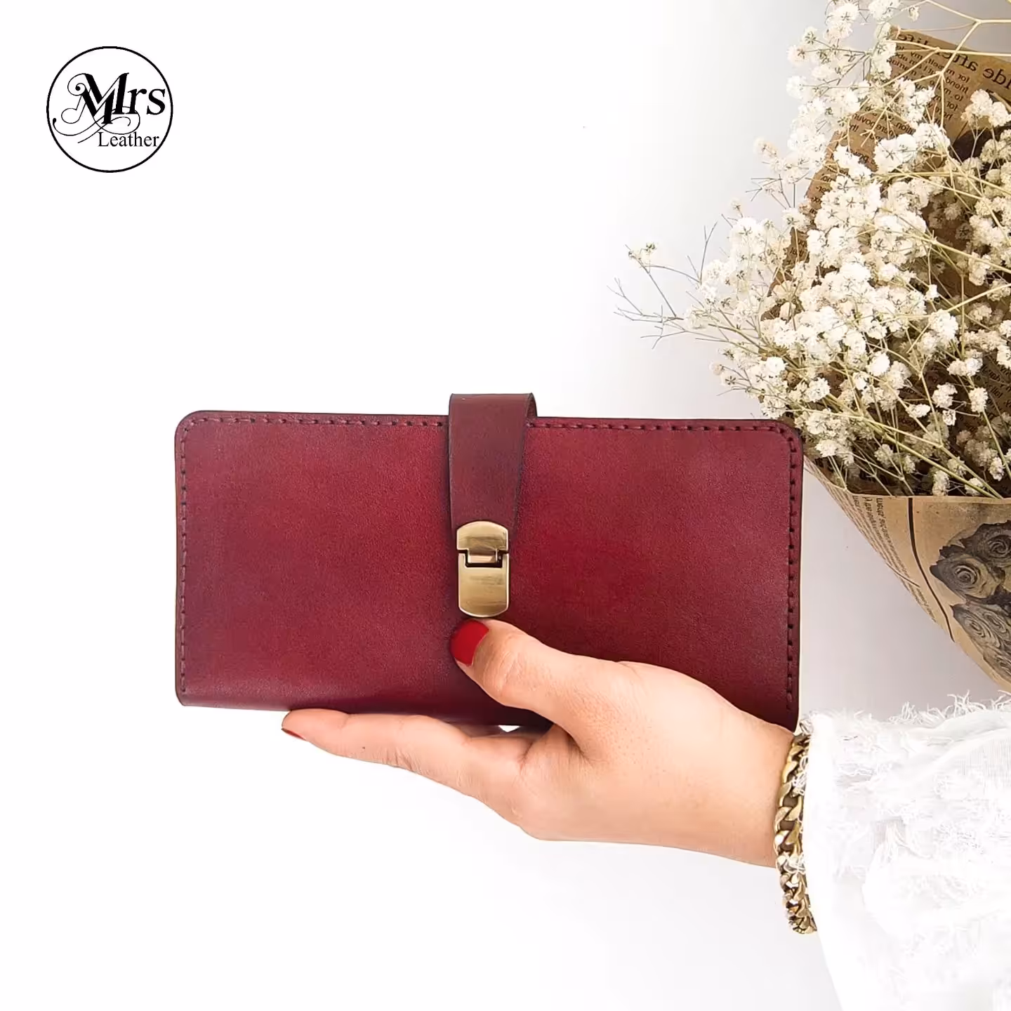 کیف پول اسپرت ، چرم طبیعی ،دستدوز با قابلیت جای گوشی ،کارت ،اسکناس