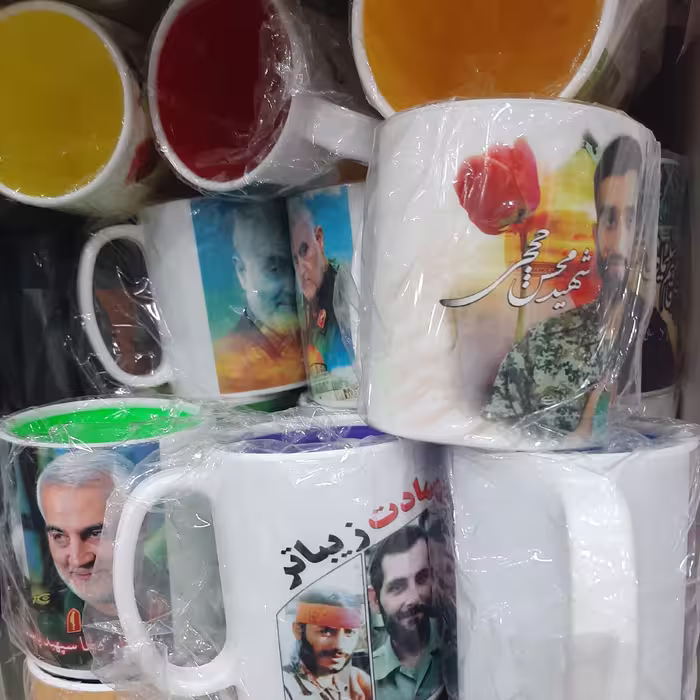 لیوان پلیمری منقش به تصاویر شهدا