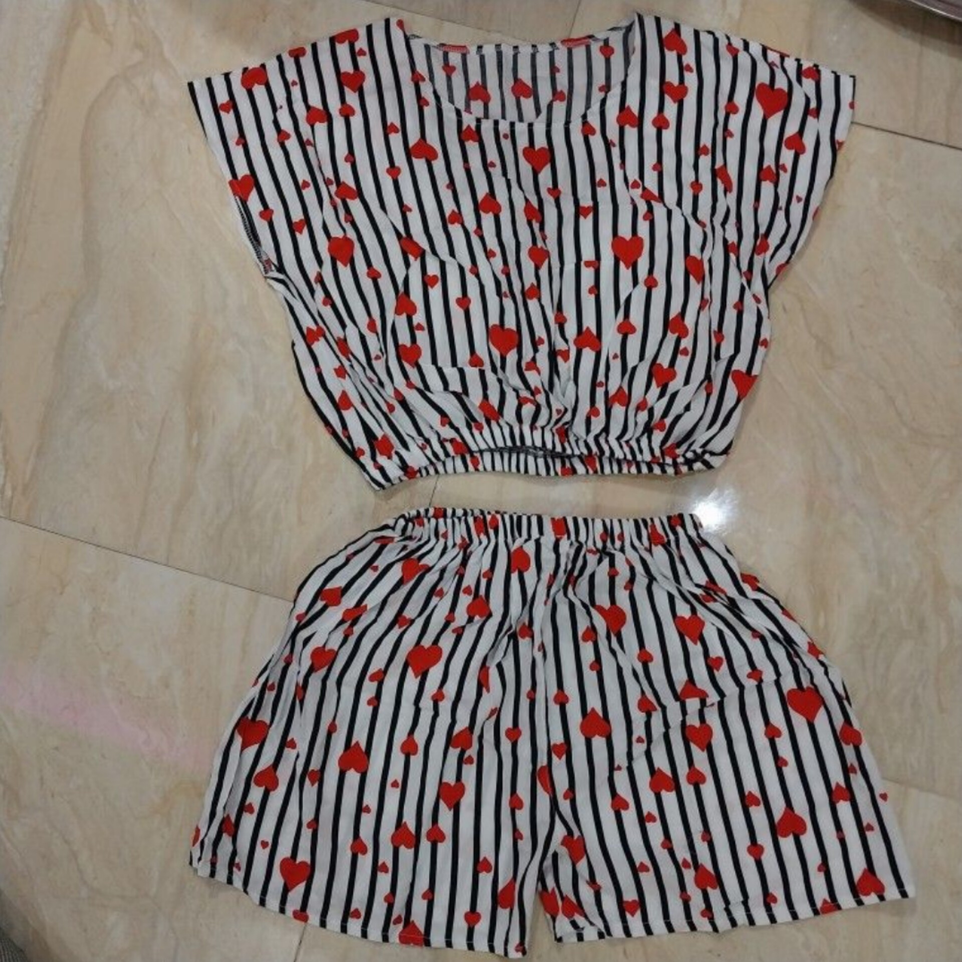 ست کراپ و شورتک نخی