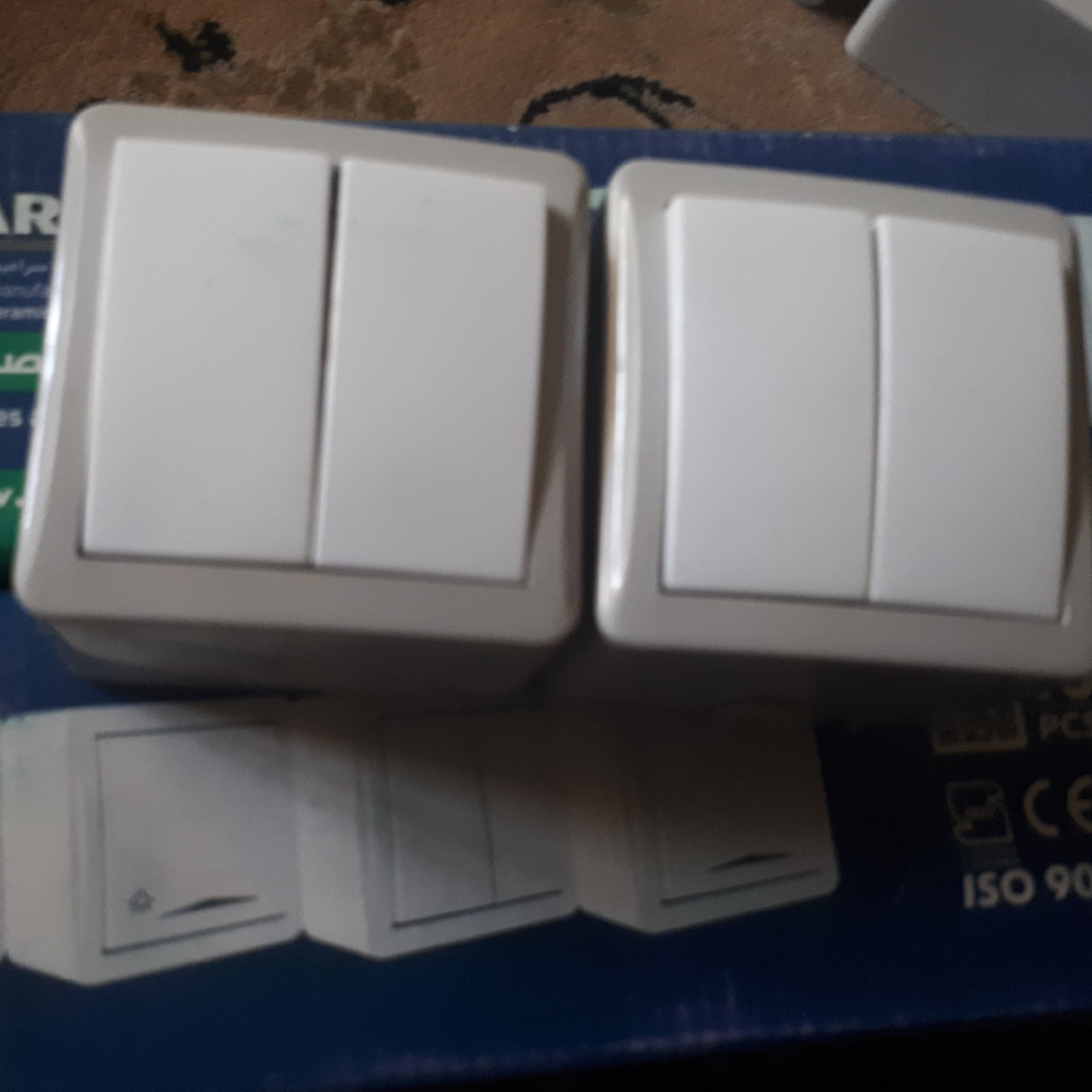 کلید دوپل روکار پارت الکتریک Part Electric
