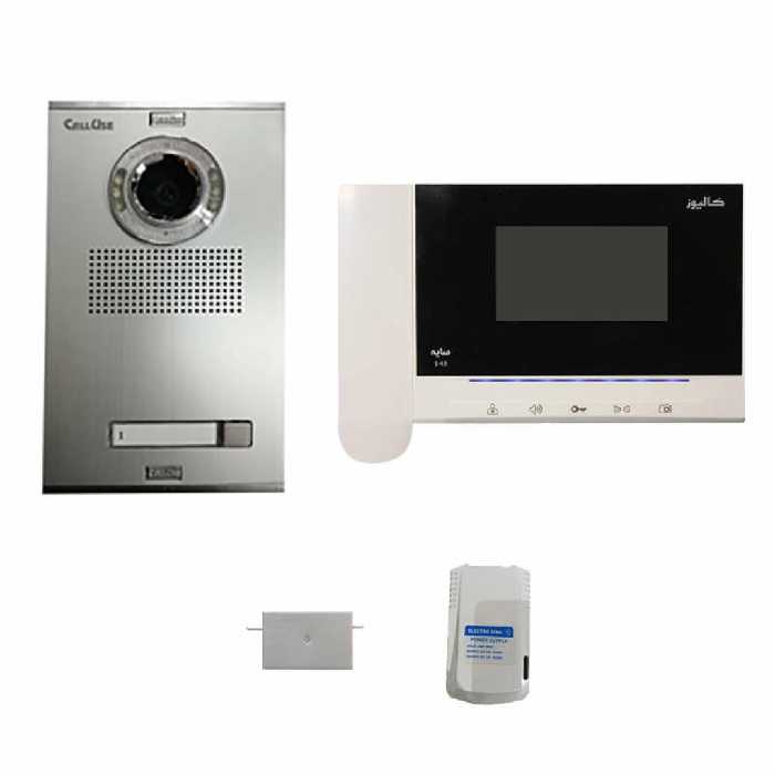 پکیج  آیفون تصویری یک طبقه کالیوز مدل سایه S43 صفحه نمایش  چهار اینچ