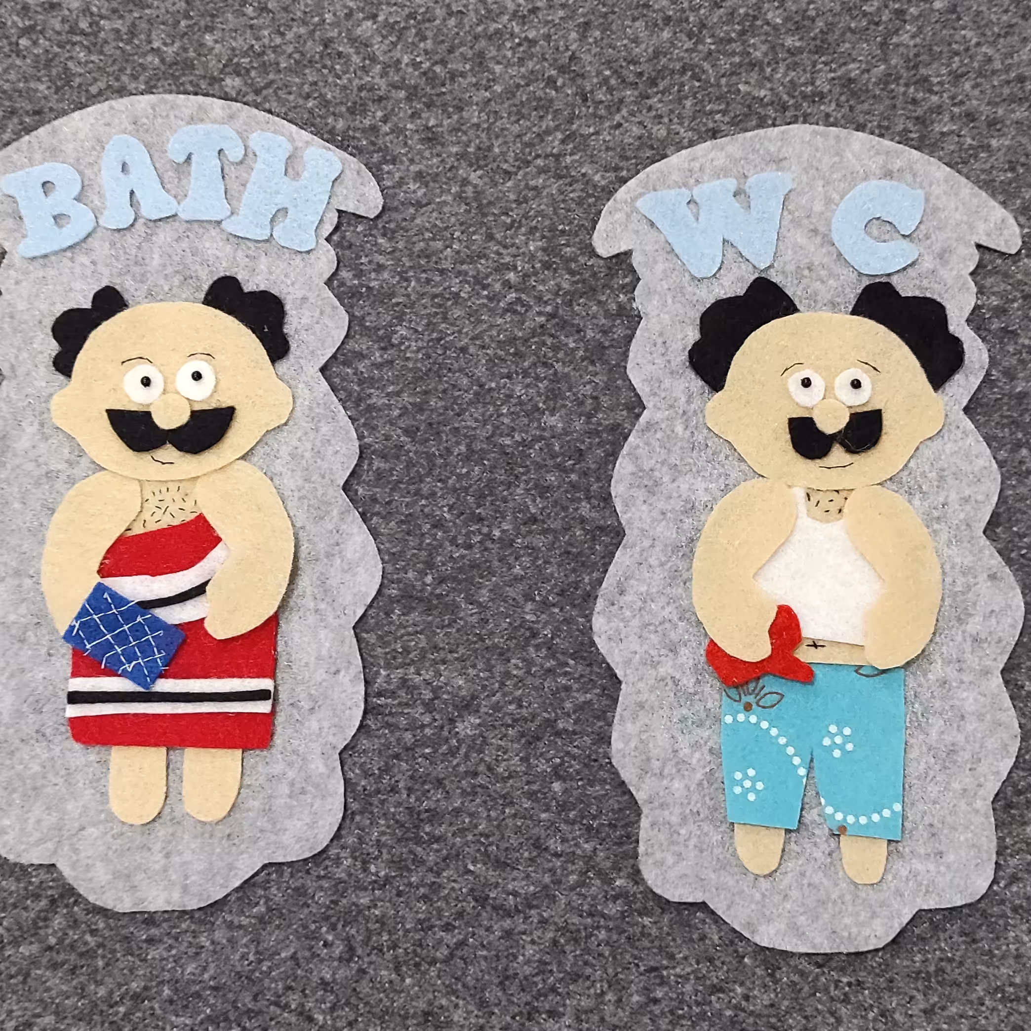 نشانگر حمام و دستشویی آقا سیبیلو