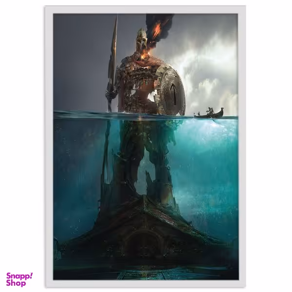 تابلو نوری بکلیت طرح بازی گیمینگ God of war مدل W-s1411