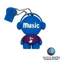 فلش مموری فانتزی دایا  دیتا موزیک من مدلPF1029-1 ظرفیت16GB-USB2 رنگ آبی