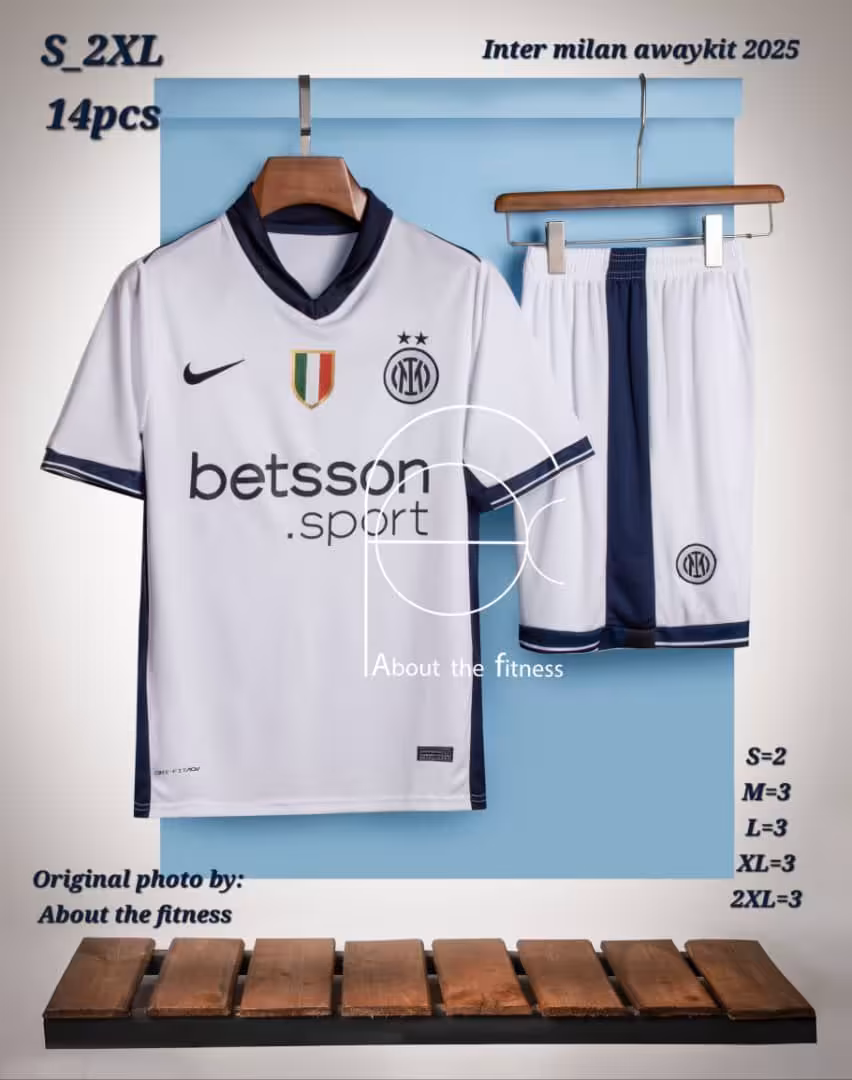 کیت دوم اینترمیلان فصل 2025-2024 (پیراهن شورت) ورژن هواداری
