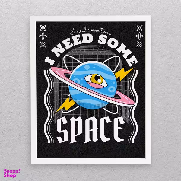 تابلو مدل دکوراتیو طرح فضا I Need Some Space کد 670