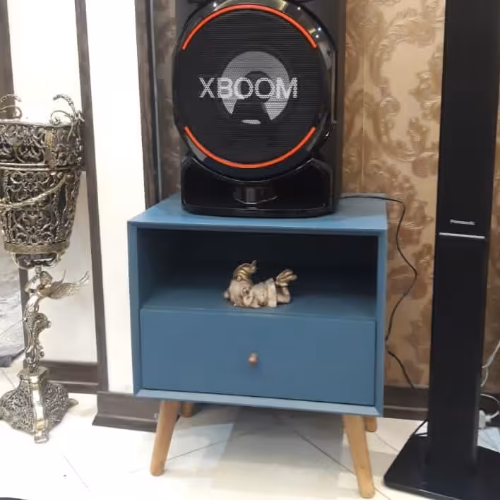 میز تک کشو mdfخام با کیفیت رنگ بالا