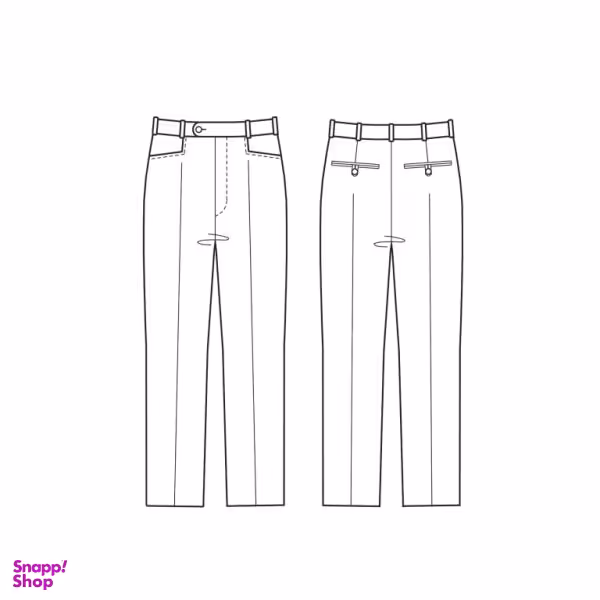 الگو خیاطی مدل شلوار مردانه متد مولر از سایز 44 تا 58