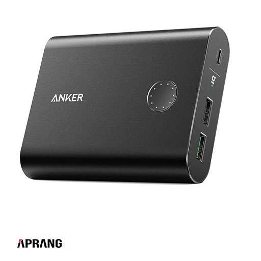پاور بانک انکر مدل A1316 PowerCore Plus With Quick Charge 3.0 با ظرفیت 13400 میلی آمپر ساعت - مشکی