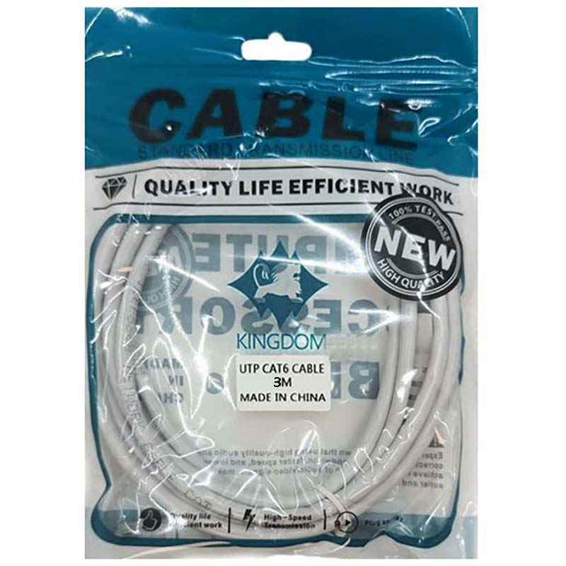 کابل شبکه 3 متری CAT6 کینگدام Kingdom