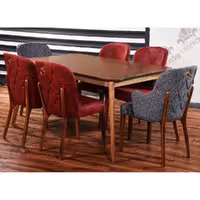 میز ناهار خوری 6 نفره چستر چوبی شیک مدل هکتور