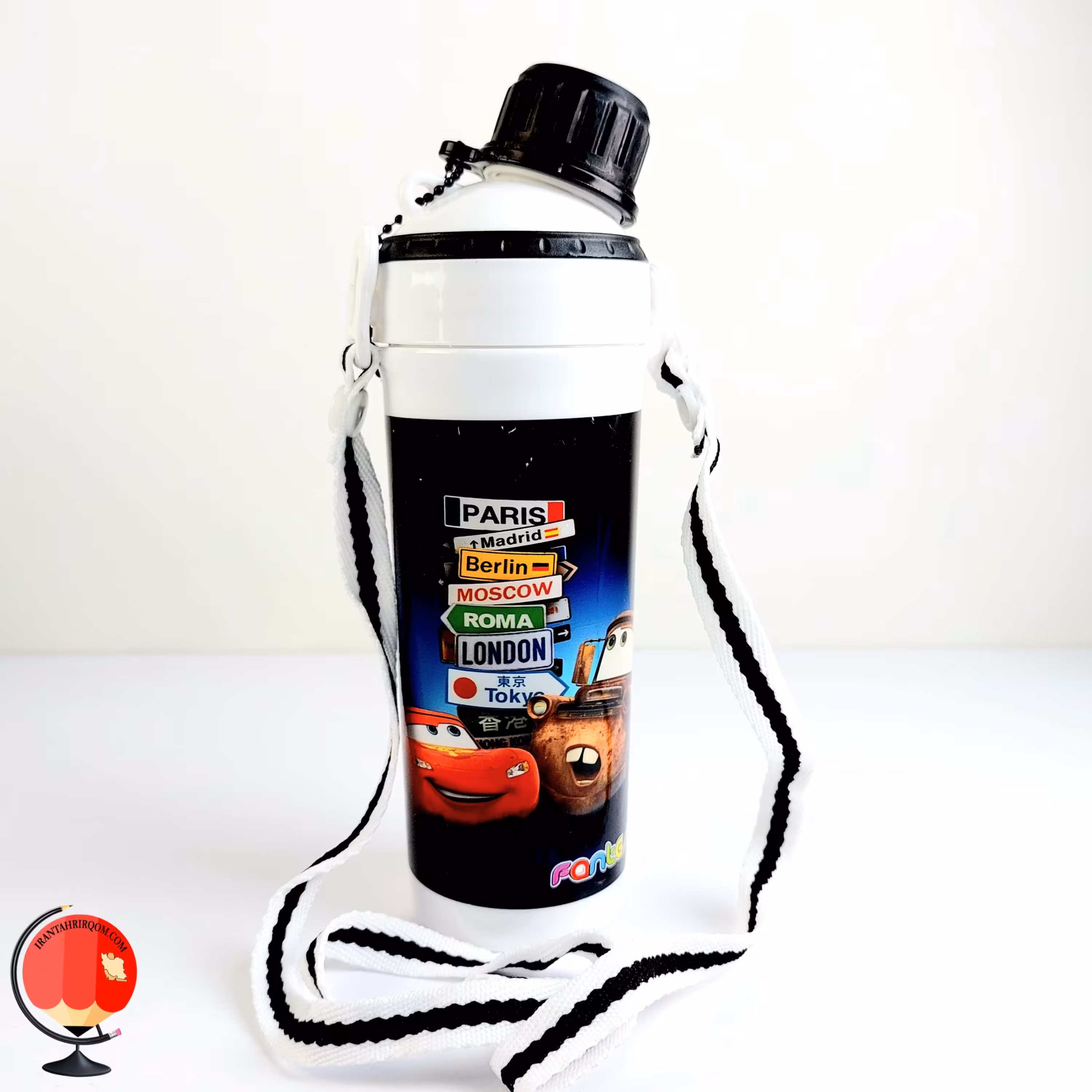 قمقمه پلاستیکی 400 سی سی طرح ماشین کد 2825