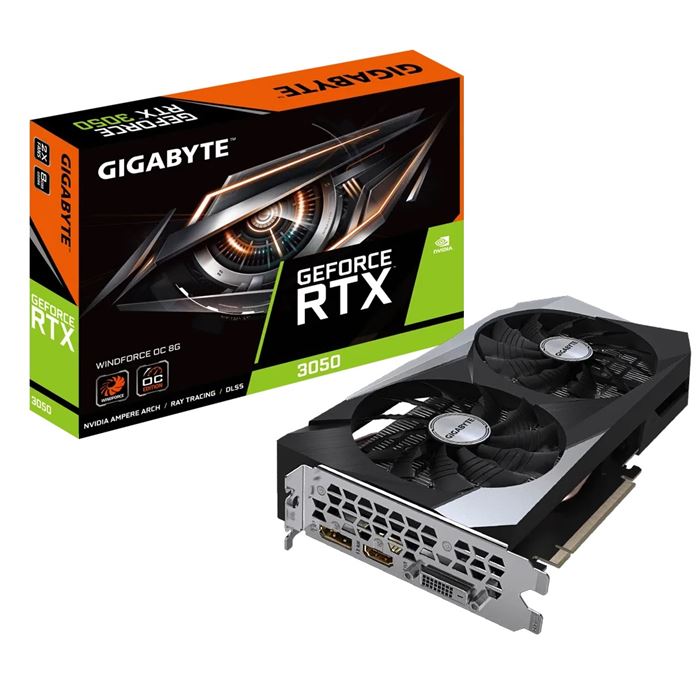کارت گرافیک گیگابایت مدل GeForce RTX™ 3050 WF2 OC 8G