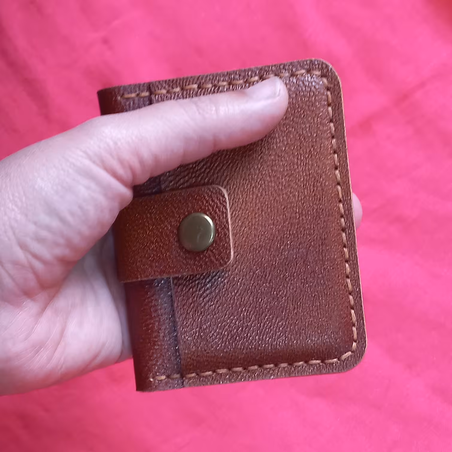 کیف جاکارتی6 عددی چرم بزی جمع و جور و ساده  کیف جای کارت چرم طبیعی دست دوز ساده و جمع و جور