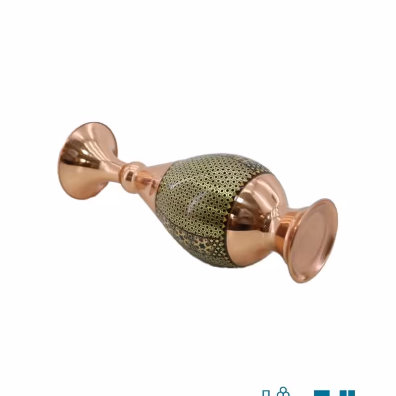 گلدان صراحی مس و خاتم ممتاز