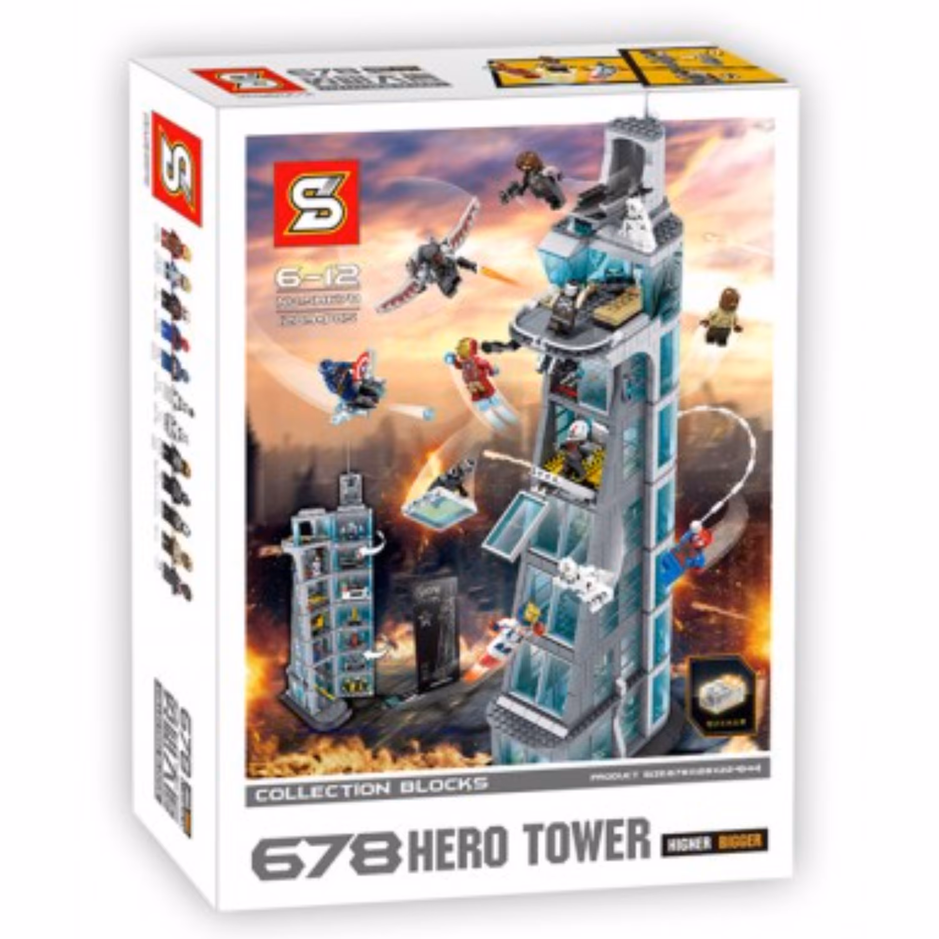 لگو برج انتقام جویان avengers مدل sy 678  