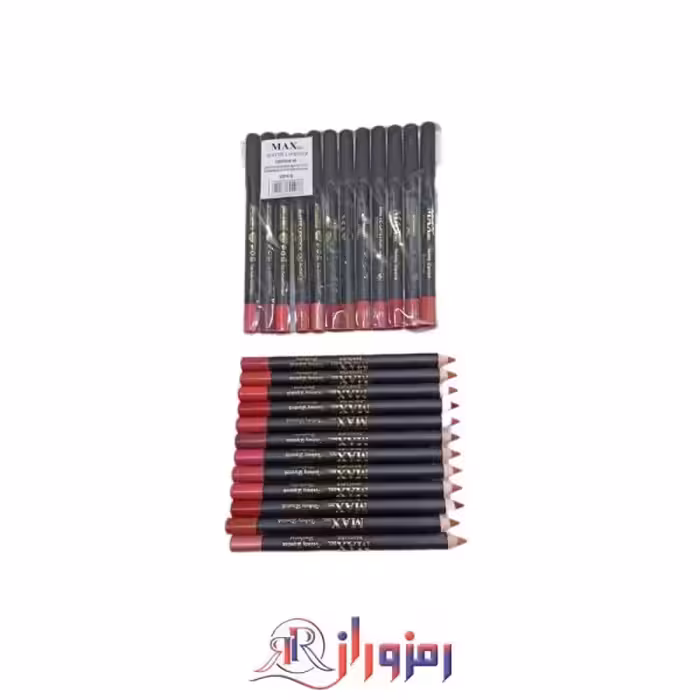 رژلب مدادی مکس بل max bel پک 12 عددی