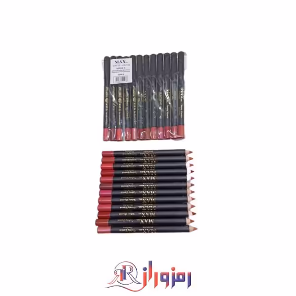 رژلب مدادی مکس بل max bel پک 12 عددی