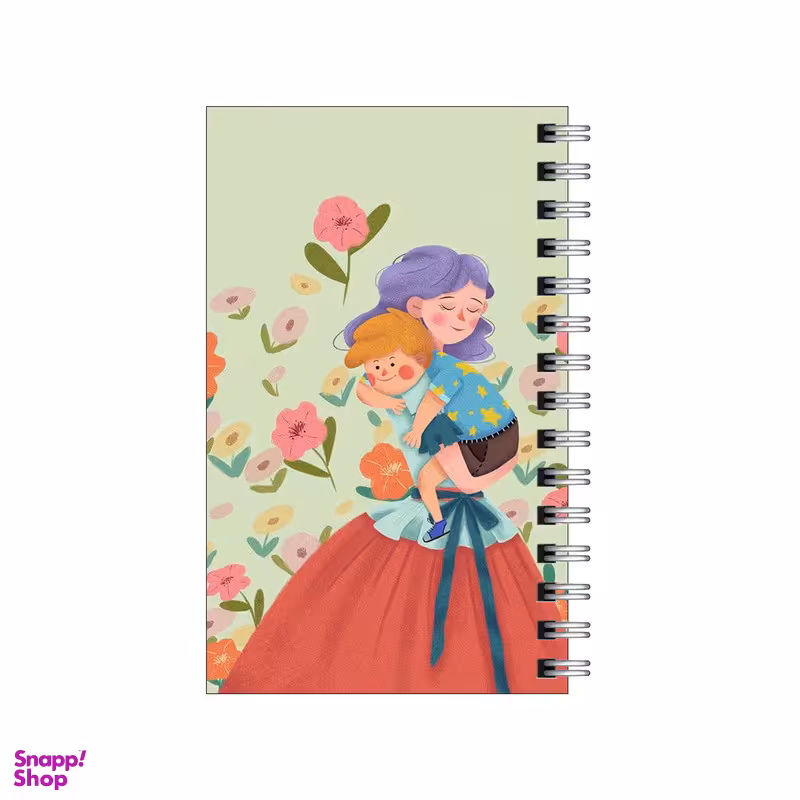 دفترچه یادداشت 60 برگ مدل to do list طرح مادر و پسر و گل ها کد 4316349