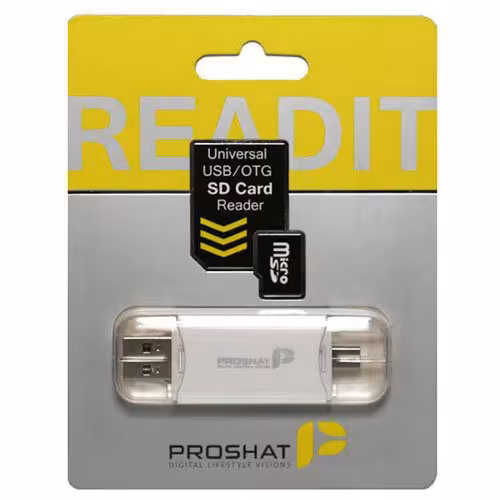 Proshat Read IT USB2.0 OTG CardReader White