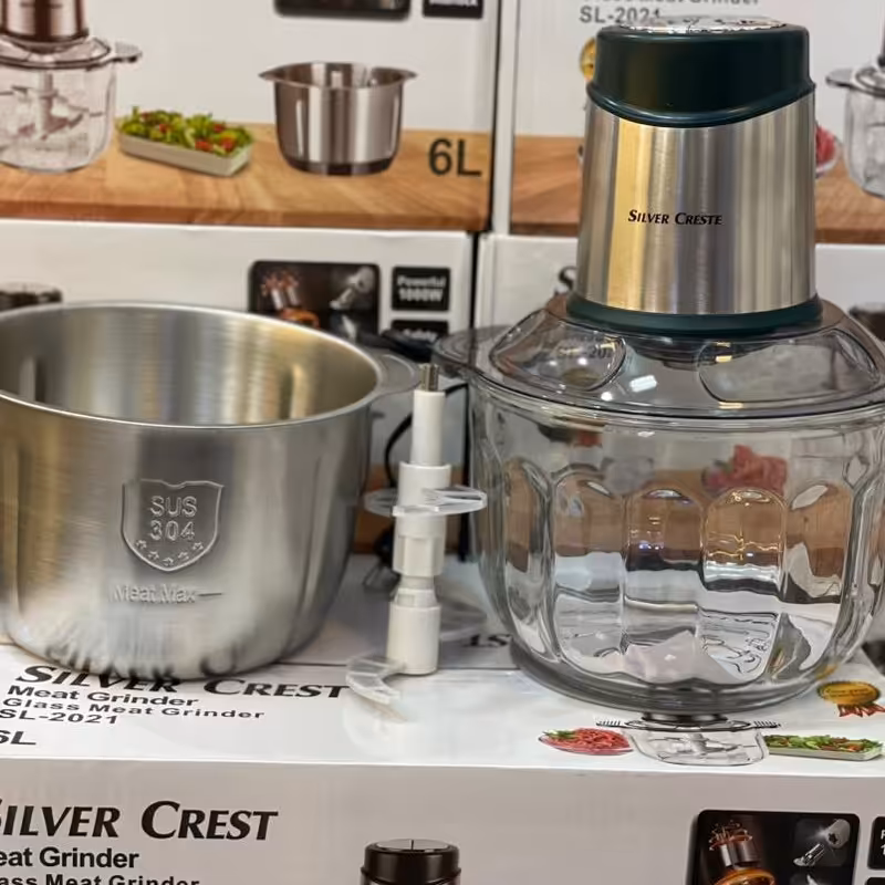 خردکن و غذاساز دومنظوره کاسه شیشه واستیل