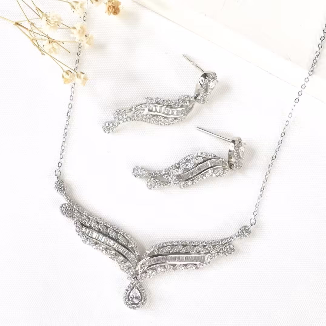 سرویس نقره آویز اشکی کد 8586