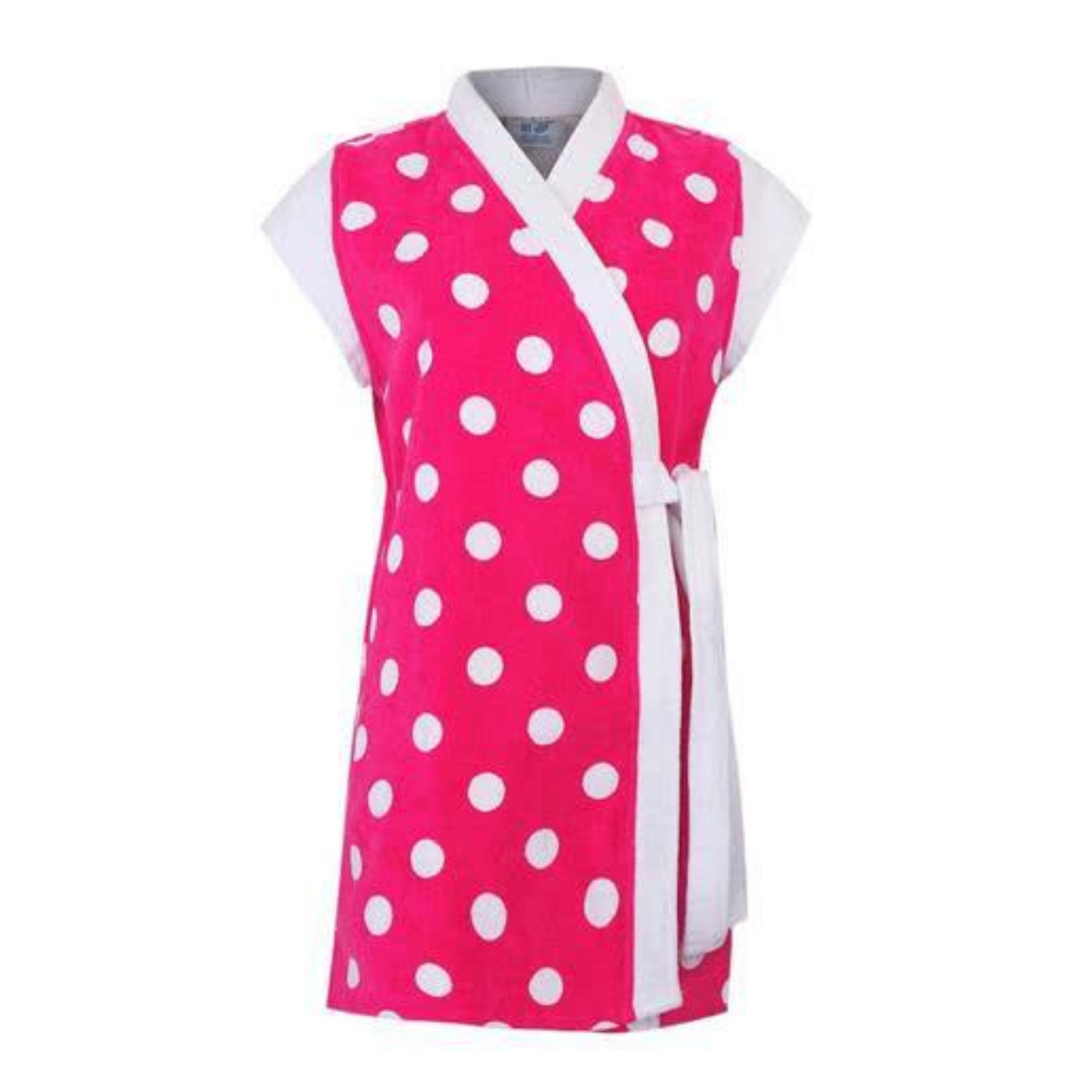 حوله آستین حلقه ای پودایران طرح خالدار صورتی (100درصد پنبه) ضد حساسیت و باکتری