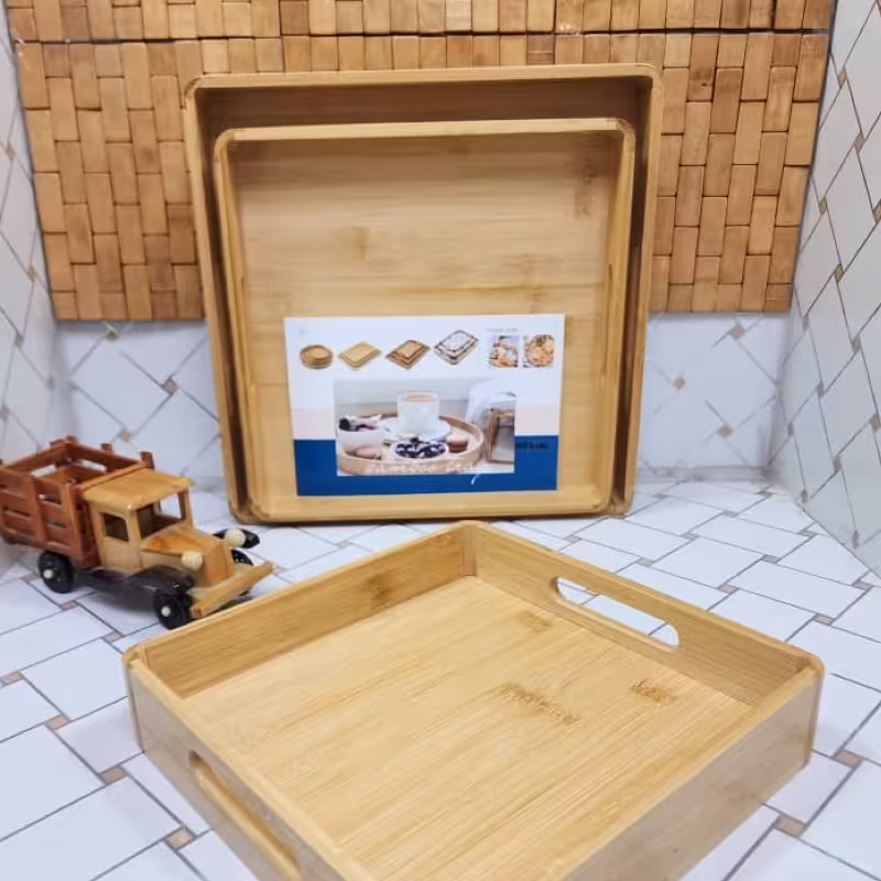 سینی بامبو مربعی