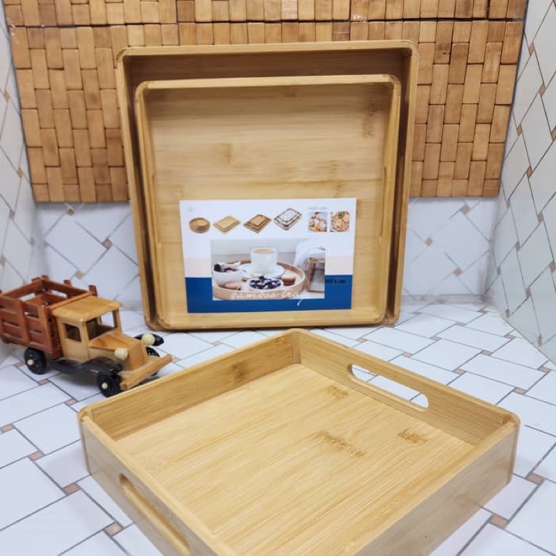 سینی بامبو مربعی